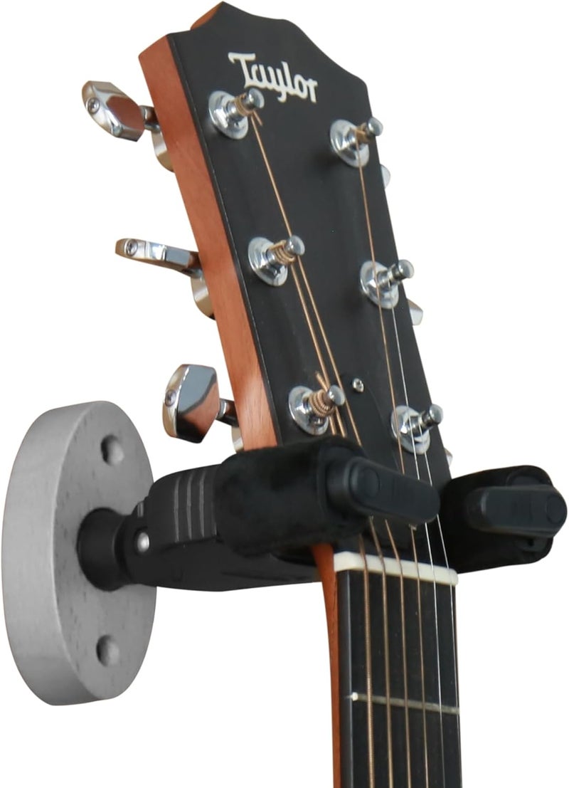 AUPHY Guitar Wall Mount Auto Lock,Guitar Wall Holder with Nitro-Safe Velvet,Universal Compatibility for All Headstocks and Neck Widths Supports Acoustic, Electric, and Bass Guitars - Image 1